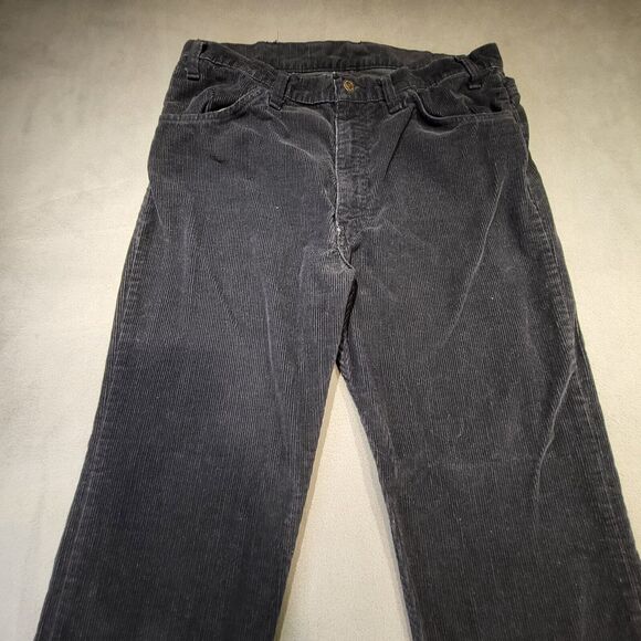 Vintage 70s Levi’s Corduroy Pants Mens 32x31 Navy - Picture 2 of 13